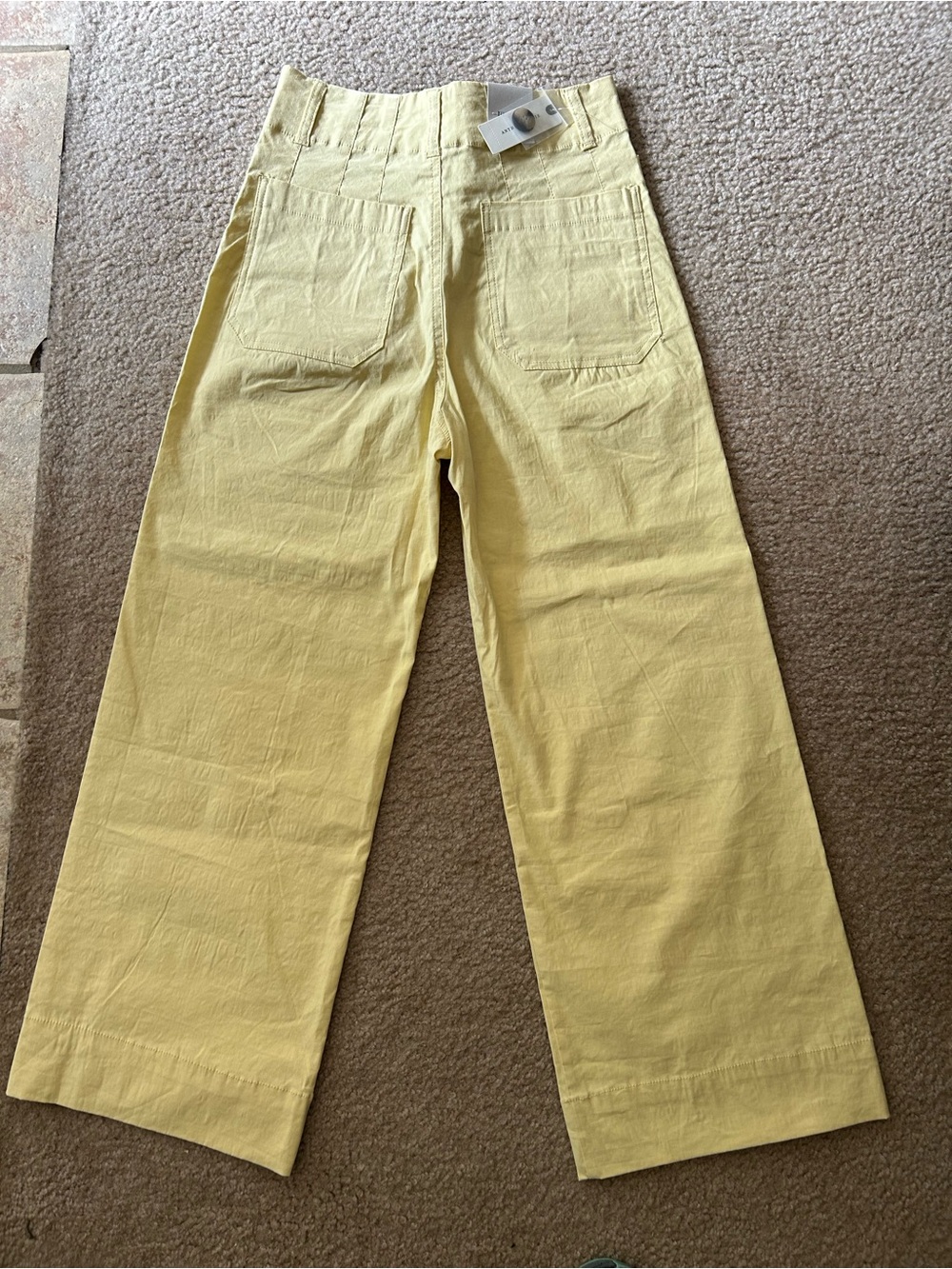 Anthropologie Maeve The Colette Wide Leg Cropped Pants - Picture 3 of 5